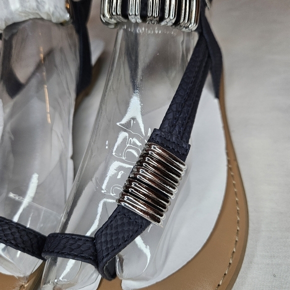 Bar III Vera Mediterranean Sandals NWT Sz 5 Navy - Picture 7 of 10